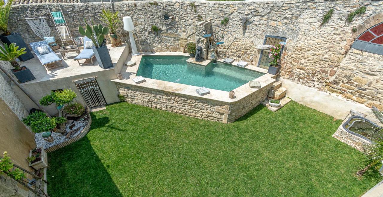 Le Baratier - Demeure De Charme Sauna & Piscine Calvisson Exterior photo